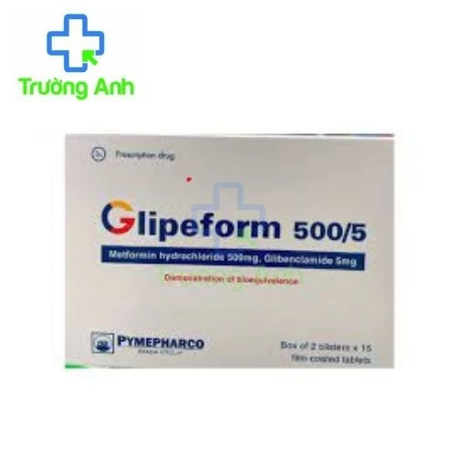 Glipeform 500/5 - Thuốc điều trị đái tháo đường tuýp 2