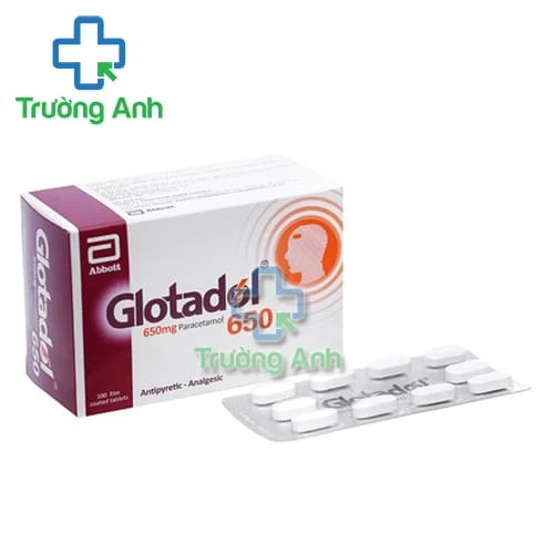 Glotadol 650mg Glomed (100 viên) - Thuốc giảm đau, hạ sốt nhẹ và vừa