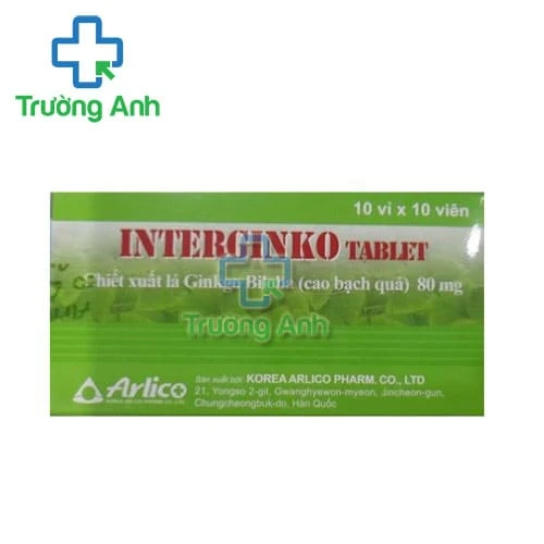 Interginko Tablet 80mg - Thuốc điều trị rối loạn tuần hoàn ngoại biên