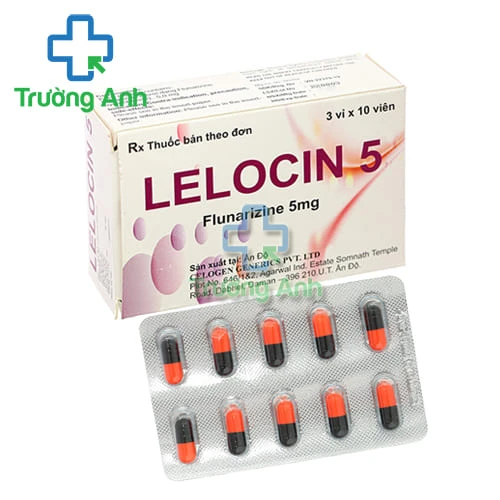 Lelocin 5mg Celogen - Thuốc điều trị đau nửa đầu, chóng mặt