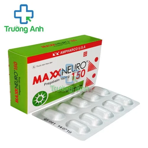Maxxneuro 150 Ampharco - Thuốc điều trị bệnh động kinh, đau thần kinh