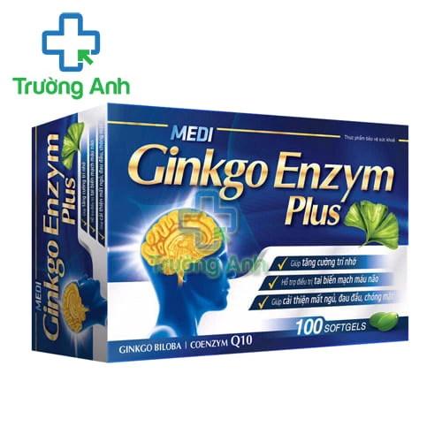 Medi Ginkgo Enzym Plus - Viên uống giúp hoạt huyết, dưỡng não
