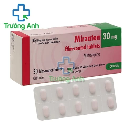 Mirzaten 30mg Krka - Thuốc điều trị bệnh trầm cảm của Slovenia