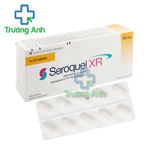 Seroquel XR 50mg AstraZeneca - Thuốc chống loạn thần hiệu quả
