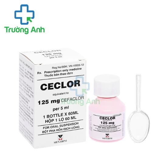 Ceclor 125mg - Thuốc điều trị viêm tai giữa, nhiễm trùng đường hô hấp