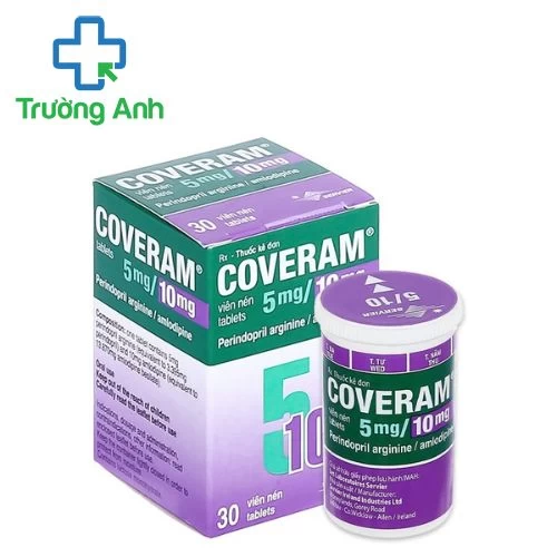 Coveram 5mg/10mg - Thuốc Điều trị tăng huyết áp và bệnh động mạch vành ổn định