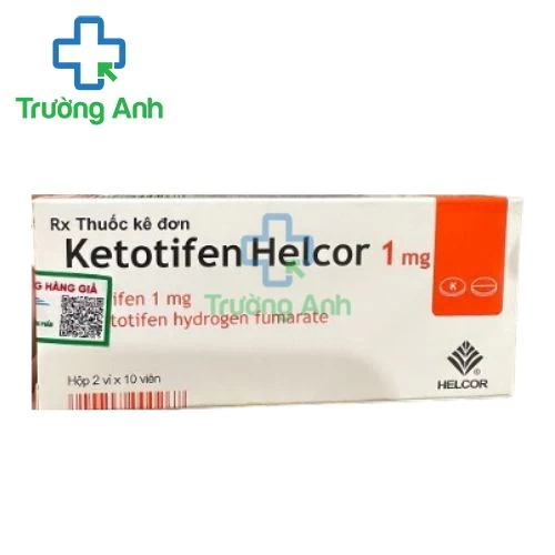 Ketotifen Helcor 1 mg - Điều trị bệnh hen khí quản, dị ứng