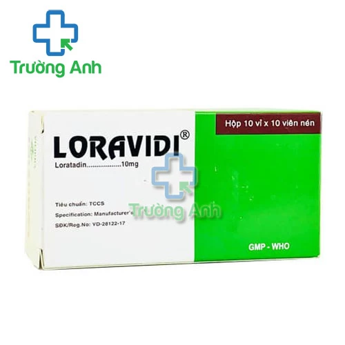 Loravidi - Thuốc điều trị viêm mũi dị ứng và mề đay