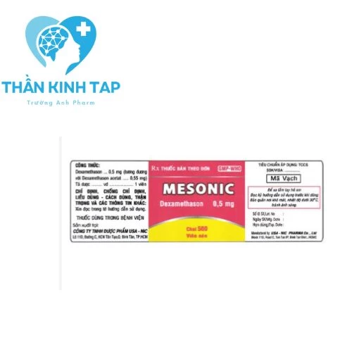 Mesonic - Thuốc điều trị viêm thanh quản, dị ứng