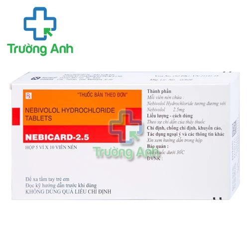 Nebicard-2.5 - Thuốc điều trị tăng huyết áp