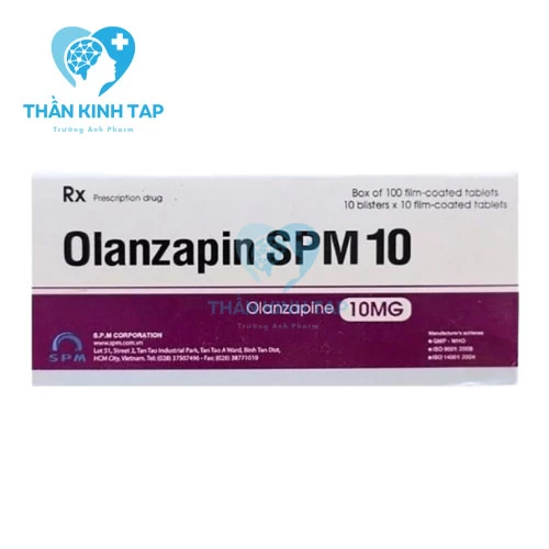 Olanzapin SPM 10 - Điều trị tâm thần phân liệt