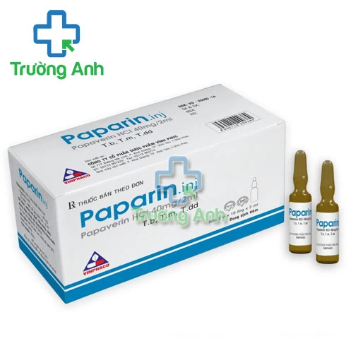 Paparin - Thuốc tiêm điều trị co thắt cơ trơn ở đường tiêu hoá