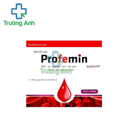 Profemin - Sản phẩm hỗ trợ người  thiếu máu