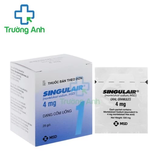 Singulair 4mg - Thuốc dự phòng và điều trị hen phế quản mạn tính