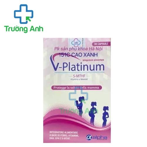 V-Platinum 5-MTHF - Bổ sung sắt, vitamin C, vitamin E, axit Folic