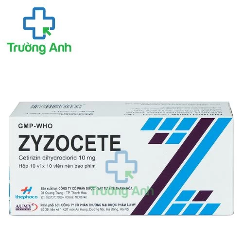 Zyzocete - Ðiều trị các triệu chứng viêm mũi dị ứng, mề đay