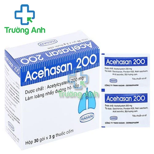 Acehasan 200 - Thuốc làm tan chất nhầy trong các bệnh hô hấp