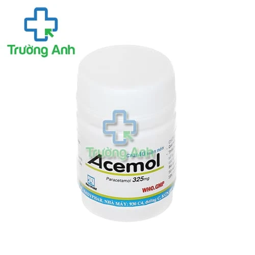 Acemol 325mg Nadyphar (40 viên) - Thuốc giảm đau, hạ sốt nhẹ và vừa