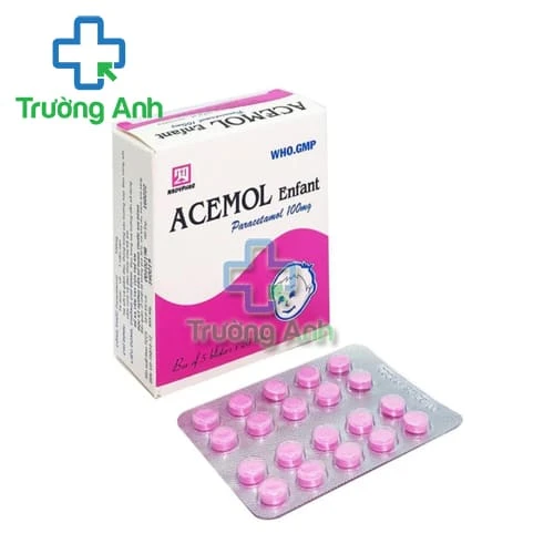 Acemol Enfant 100mg Nadyphar - Thuốc giảm đau, hạ sốt nhẹ và vừa