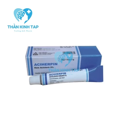 Aciherpin 5% - Kem bôi điều trị nhiễm Herpes Simplex