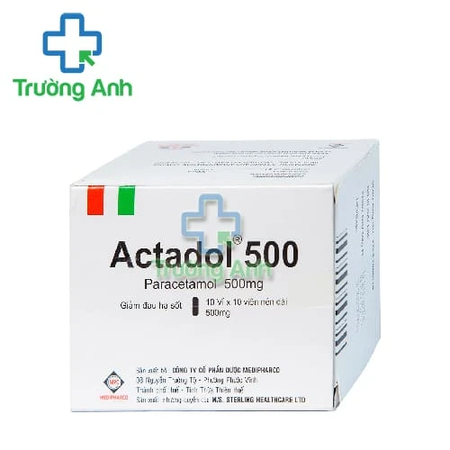 Actadol 500 - Thuốc giảm đau, hạ sốt của Medipharco