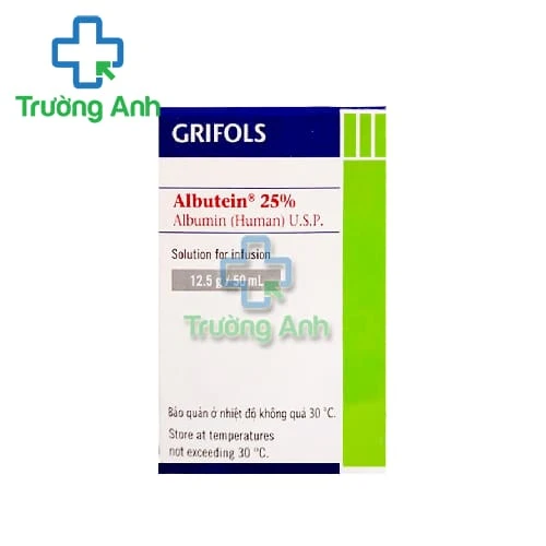 Albutein 25% 50ml - Thuốc điều trị sốc giảm thể tích