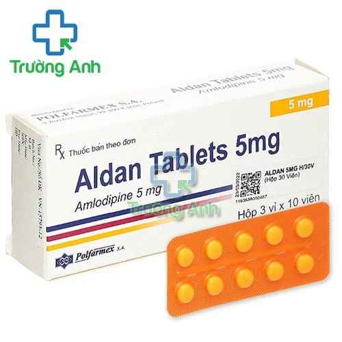 Aldan tablets 5mg - Thuốc điều trị tăng huyết áp và đau thắt ngực