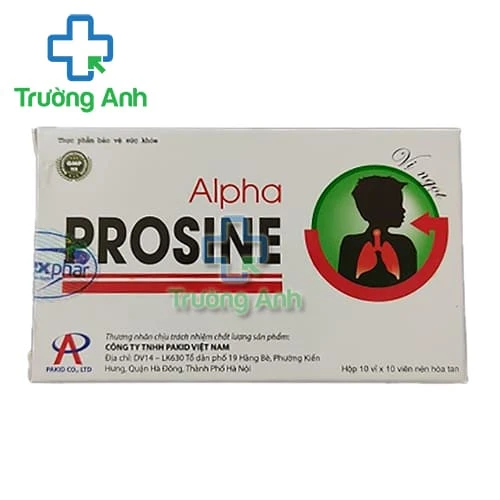 Alpha Prosine - Hỗ trợ giảm viêm họng và sưng tấy phần mềm