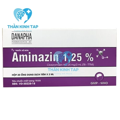 Aminazin 1,25% Danapha - Thuốc điều trị tâm thần phân liệt