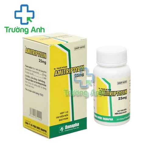 Amitriptylin 25mg Danapha - Thuốc điều trị bệnh trầm cảm