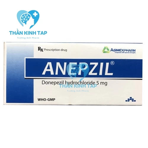 Anepzil 5mg Agimexpharm - Thuốc điều trị chứng suy giảm trí nhớ nhẹ và vừa