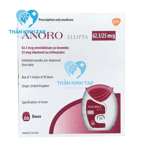 Anoro Ellipta - Thuốc điều trị duy trì giãn phế quản của Anh