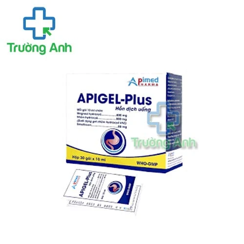 Apigel-Plus - Thuốc điều trị khó tiêu, ợ nóng, đầy hơi