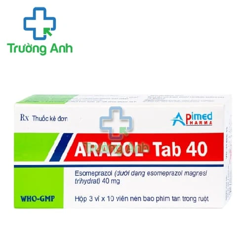 Arazol-tab 40 - Thuốc điều trị trào ngược dạ dày – thực quản