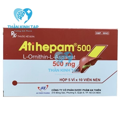 Atihepam 500mg - Thuốc điều trị viêm gan, gan nhiễm mỡ