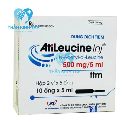 Atileucine Inj 500mg/ml An Thiên - Thuốc điều trị triệu chứng cơn chóng mặt