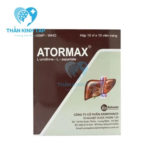 Atormax - Hỗ trợ điều trị tăng amoniac huyết trong bệnh gan cấp và mãn tính