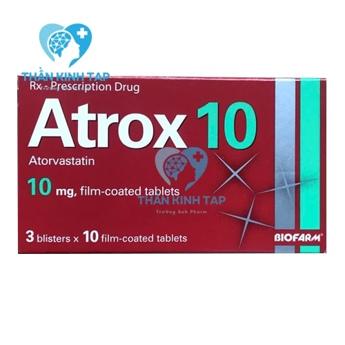 Atrox 10 - Thuốc điều trị tăng cholesterol máu hiệu quả