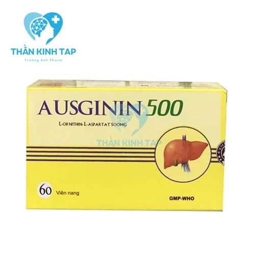 Ausginin 500 - Điều trị tình trạng tăng nồng độ amoniac huyết tương trong các bệnh lý gan