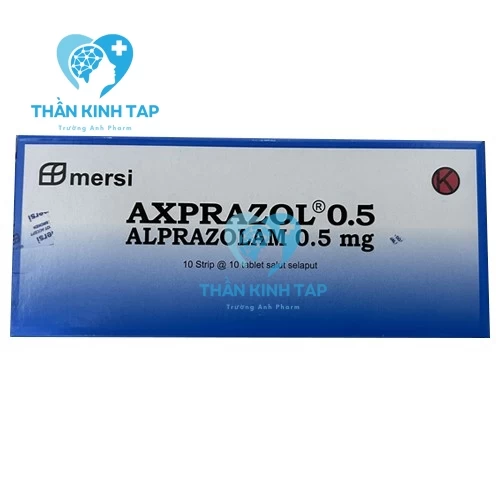 Axprazol 0.5mg - Điều trị hội chứng hoảng sợ, lo âu hiệu quả