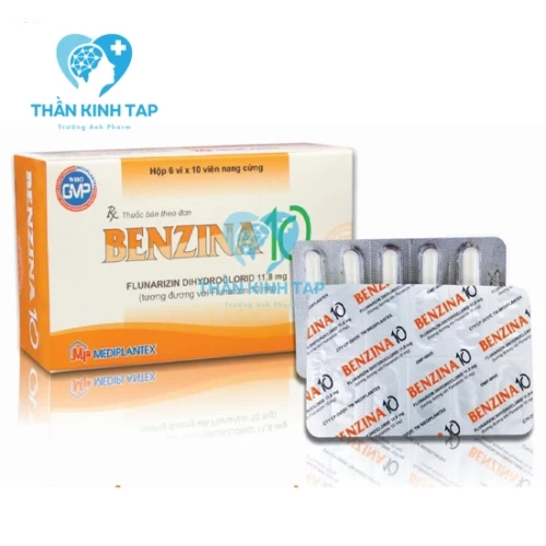 Benzina 10 - Thuốc ngăn ngừa, điều trị dự cơn đau nửa đầu