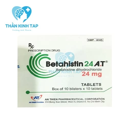 Betahistin 24 A.T - Thuốc điều trị hội chứng Ménière