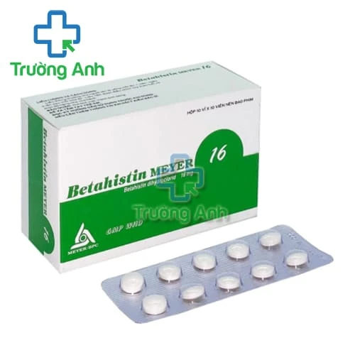 Betahistin Meyer 16 - Thuốc điều trị các triệu chứng chóng mặt