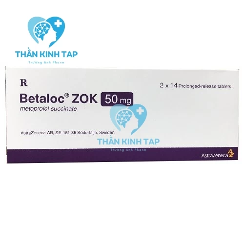 Betaloc zok 50mg - Điều trị tăng huyết áp, đau thắt ngực