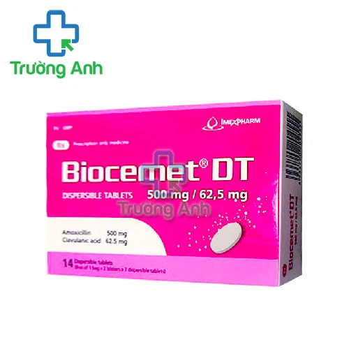 Biocemet DT 500mg/62,5mg - Điều trị viêm nhiễm khuẩn