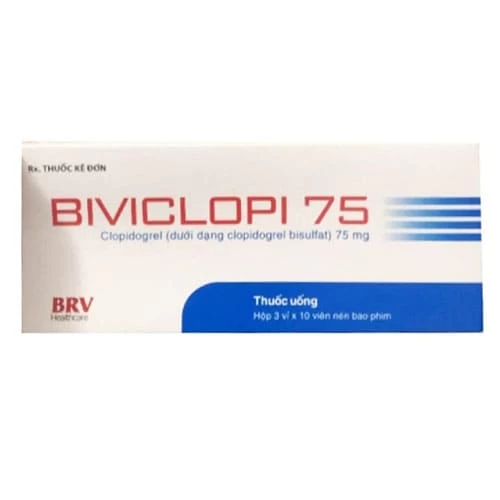 Biviclopi 75 - Thuốc điều trị và phòng ngừa nhồi máu cơ tim