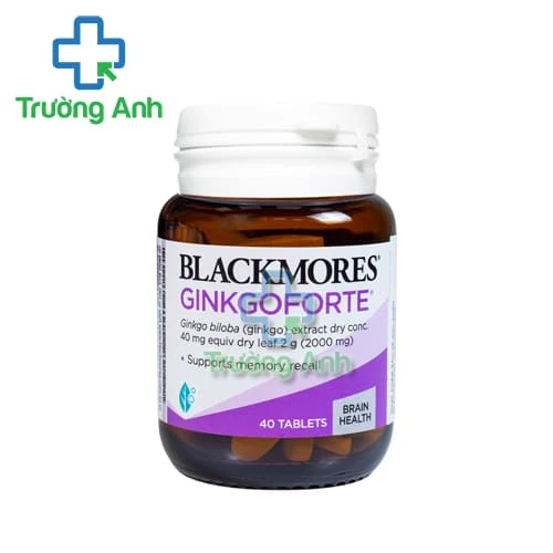 Blackmores Ginkgoforte (40 viên) - Giúp hỗ trợ tuần hoàn máu não