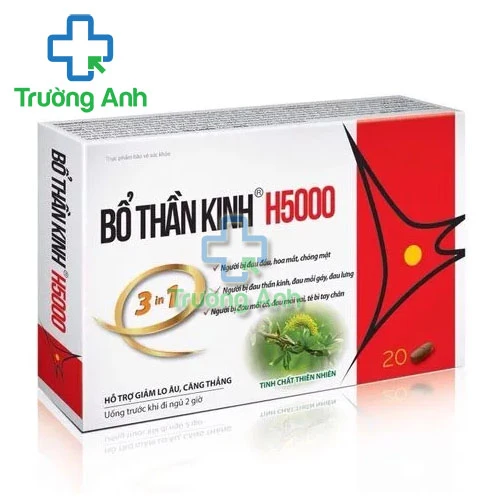 Bổ Thần Kinh H5000 - Giúp cải thiện tình trạng mất ngủ