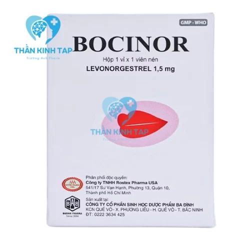 Bocinor - Thuốc tránh thai khẩn cấp