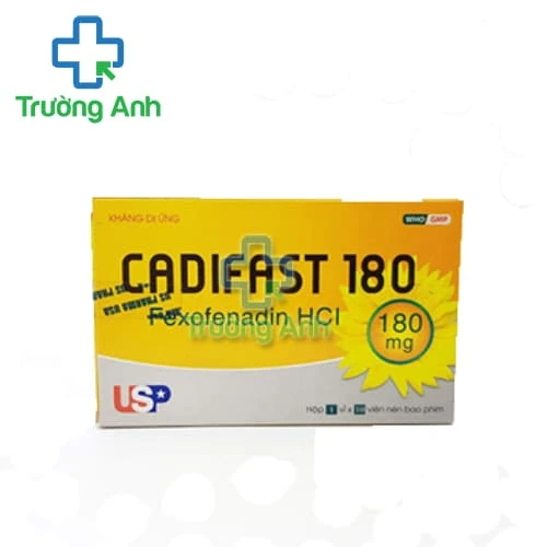 Cadifast 180 - Thuốc điều trị viêm mũi dị ứng, mề đay